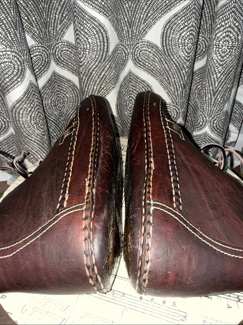 Vintage Rockport Casuals Brown Leather Moc Toe Chukka Boots - Men's Size 8.5